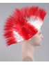 Red / White Mohawk Wig